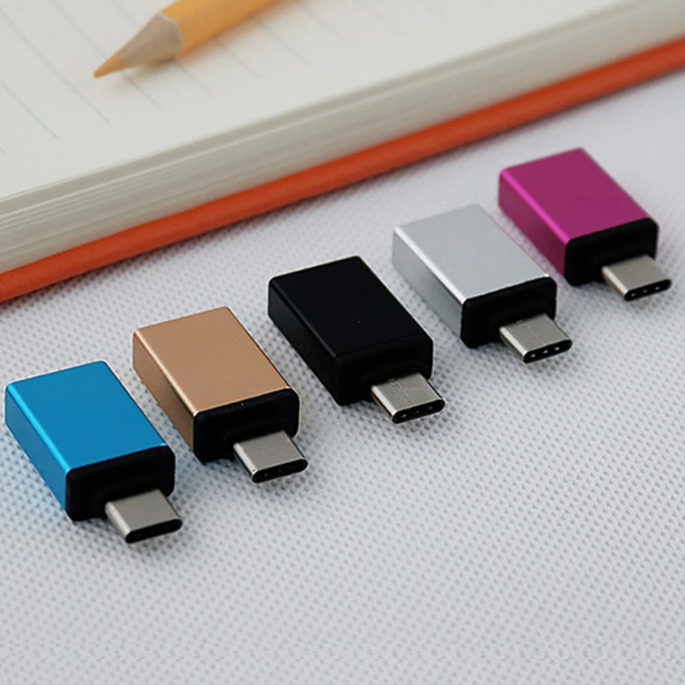 مصغرة USB نوع-C مهائي كابلات إلى USB 3.0 سبائك الألومنيوم وتغ محول ل نوع-C المحمول هاتف لوحي PC