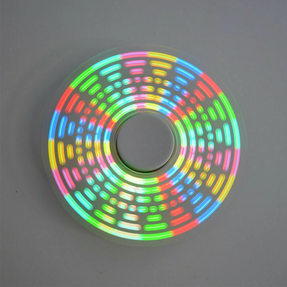 

Acrylic RGB Led Interesting Round Triangle SMD Learning Kit Small Rotation Durable DIY POV Hand Spinner Handheld