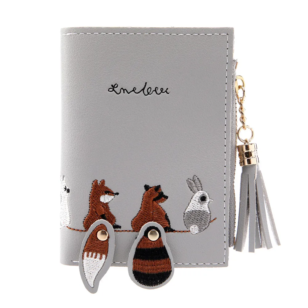 

Maison Fabre womens wallet Polychromatic carteira Cat Short Wallet Coin Purse Card Holders Package Drop shipping CSV O1109#25