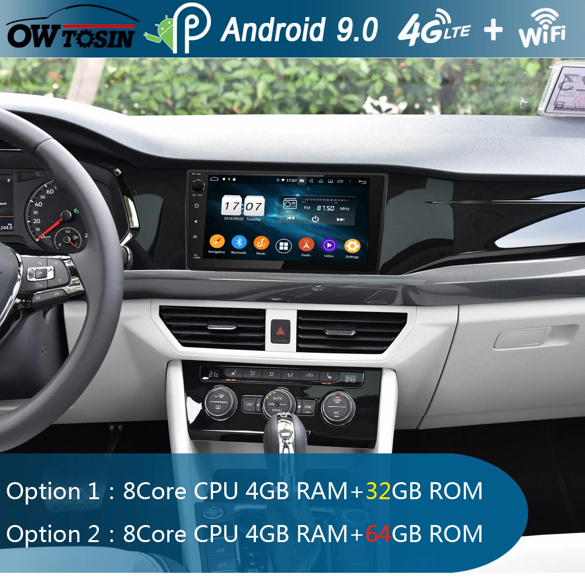 Android 9 0 8Core &quotIPS 4G + 64G фотосессия для Volkswagen VW Passat CC Golf Tiguan Polo Jetta 2017 2018 2019 DSP CarPlay |