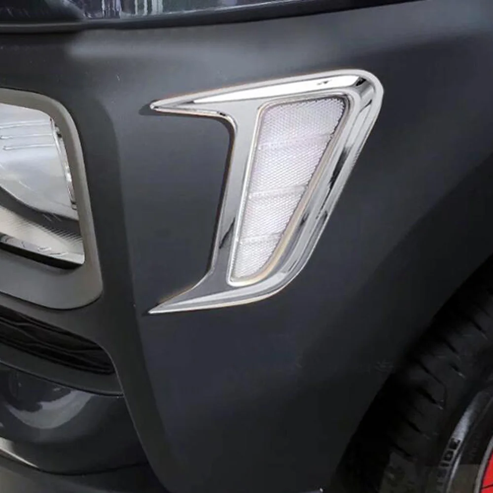

For Hyundai Kona Encino Kauai SUV 2018 2019 ABS Car Front Side Fender Turn Light Lamp Cover Trim Sticker Exterior Accessories