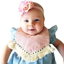 Высокая Качественный хлопок мягкие детские нагрудники, Слюнявчики, одежда милый мультяшный принт «унисекс» для маленьких девочек; нагрудники для мальчиков