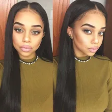7A Grade Silky Straight Unprocessed Lace Front Wigs Glueless Full Lace Human Hair Wigs for Black Women Brazilian Front Lace Wigs