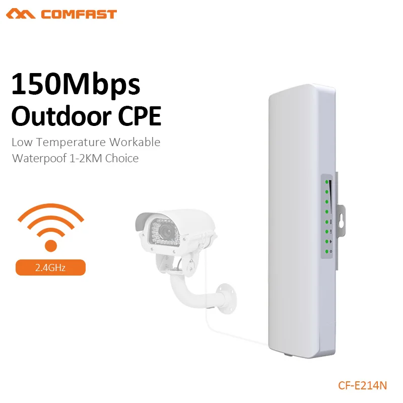 

COMFAST Outdoor Bridge Network Transport 3km Siganl Booster Amplifier 2.4Ghz 150mbs 14dBi High Gain Wifi Receiver CF-E214N