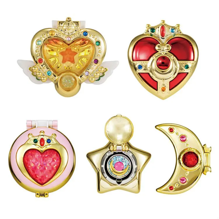 

Sailor Moon HENSHIN COMPACT MIRROR vol.2 Set of 5 Gashapon Toys Japan 100% Original