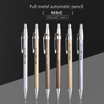 

full metal automatic pencil 0.5m 0.7m mechanical pencil Give one box refill Professional painting and writing school supplies