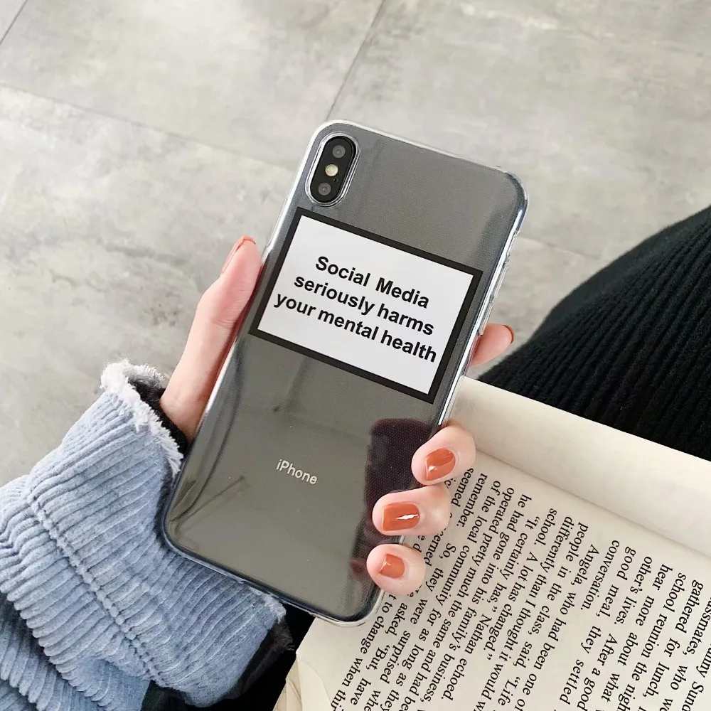 

ORYKSZ Luxury Letters Pattern Transparent Soft Phone Case For iphone 6 6s 7 8 plus Case For iPhone X XR XS MAX Cover Cases Coque