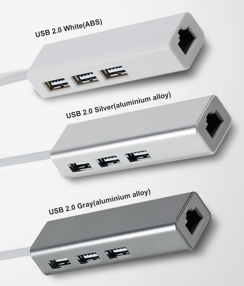 USB концентратор OFCCOM 2,0 3 порта в RJ45 10/100 Мбит/с Lan сеть USB Ethernet адаптер сплиттер для ноутбука Mac iOS Android