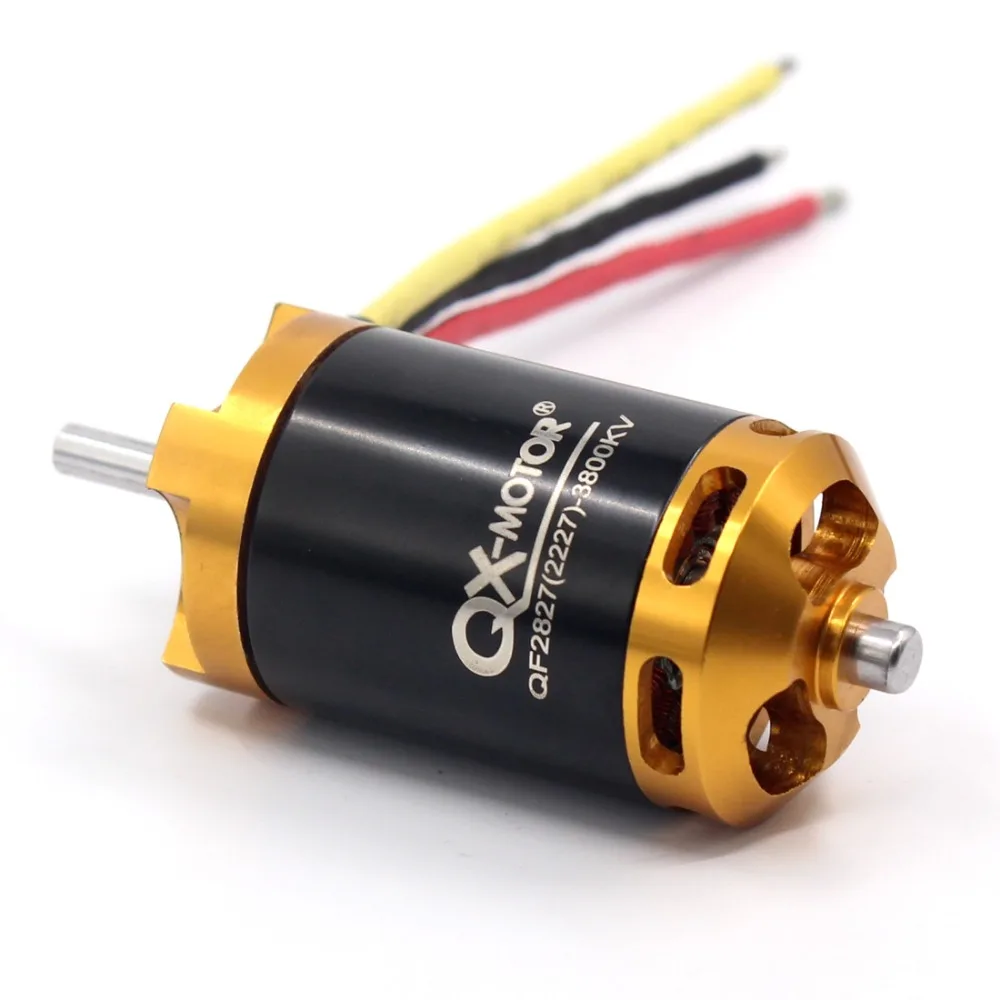 Бесщеточный двигатель QF2827 3800KV 80A для вентилятора 70 мм 6 весл блок EDF