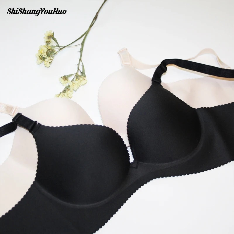 Sexy Deep U Cup Bras For Women Push Up Lingerie Seamless Bra Wire Free Bralette Backless Plunge Intimates Female Underwear 2019