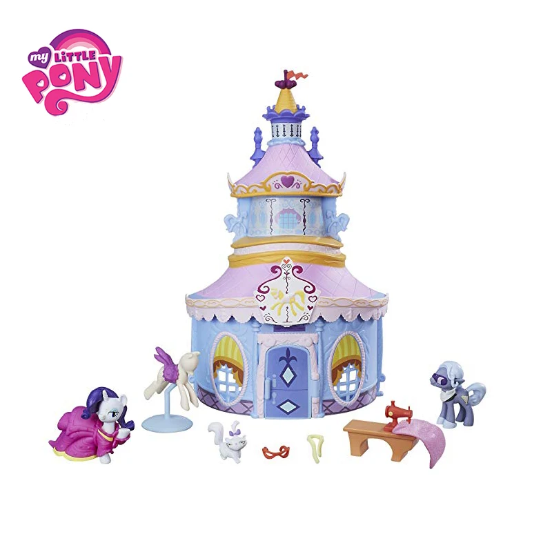 

Hasbro My Little Pony Friendship is Magic Collection Model Scenes With The Rarity And Hoity Toity Figures At Carousel Boutique