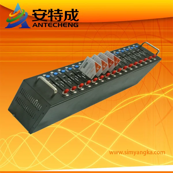 16 port modem pool TC35i for bulk sms sending and mobile recharge