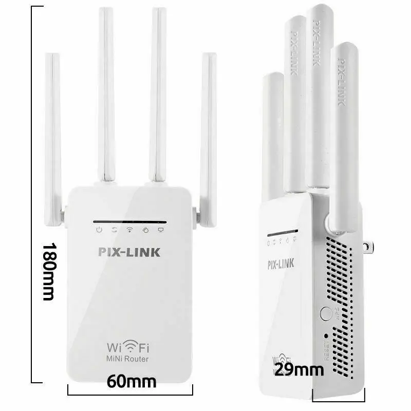 Wi-Fi ретранслятор Беспроводной маршрутизатор расширитель диапазона Усилитель сигнала с антенной Sky Wps
