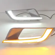 EOsuns led drl дневного света для ford ranger-18 с тусклым управлением, желтый сигнал поворота, беспроводной переключатель, квадратное отверстие