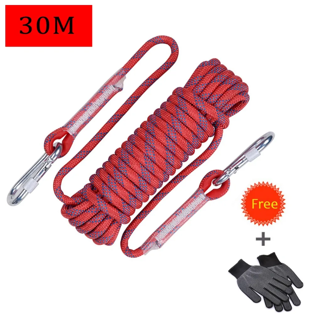 

30M Tree Rock Climbing Safety Sling Rappelling Rope Auxiliary Cord High Strength Survival Paracord Safety Rope Cord String