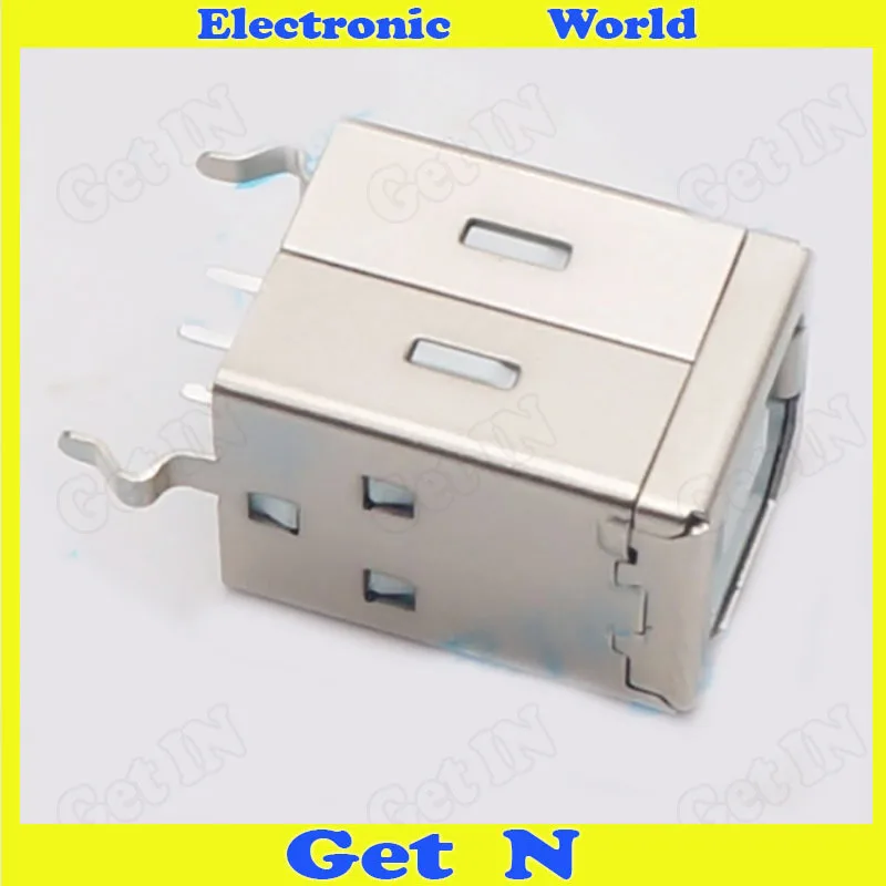 1000 Vertical type B printer Jack Connector 180 Degree USB Data Socket