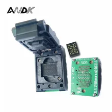 LGA52 DIP48 Pogo pin IC Test Socket With Board Flash Programmer Adapter Burn in Socket Cleamshell Structure Adapter LGA52 socket LGA52 DIP48 Pogo pin IC Test Socket With Board Flash Programmer Adapter Burn in Socket Cleamshell Structure Adapter LGA52 socket