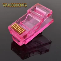 50/100 8-контактный разъем RJ45 CAT5 CAT5e модульные Кабельные вилки сетевой Ethernet RJ45 цветной разъем RJ45 разъемы HY327 - изображение