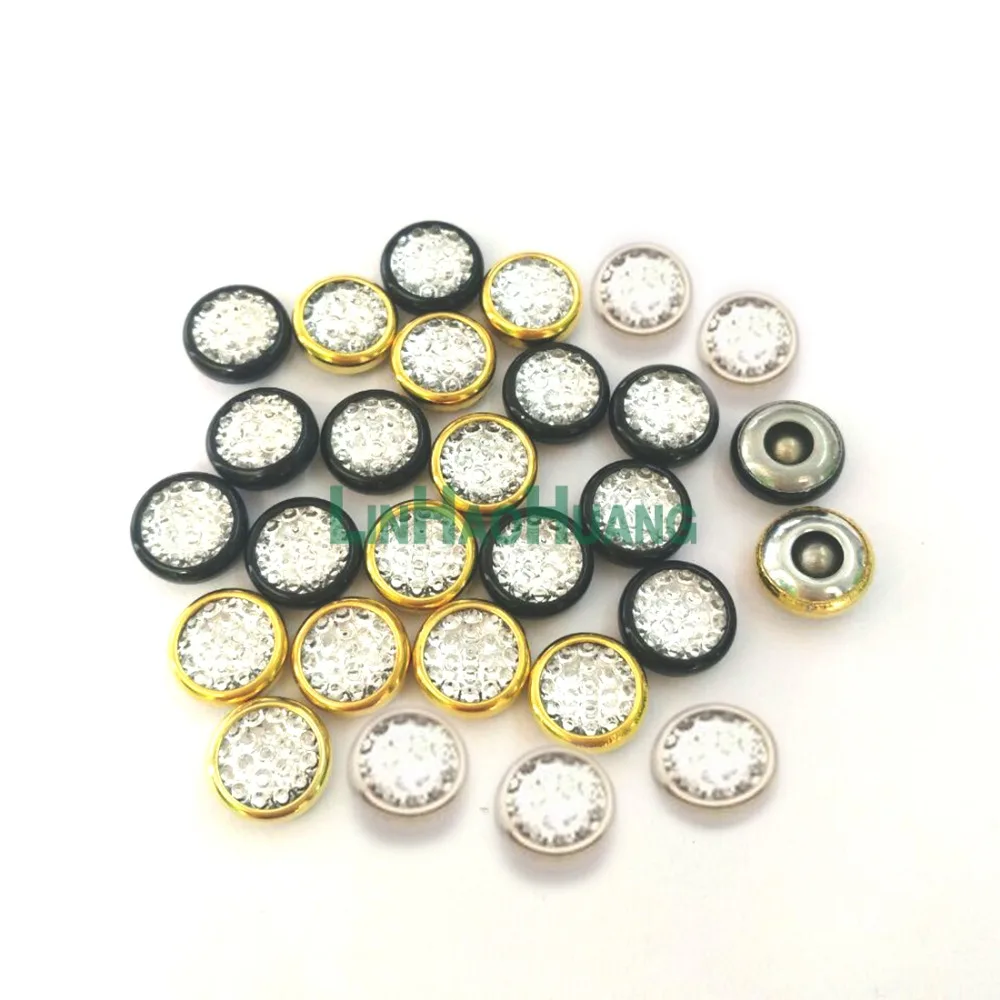 Buy 200pcs/lot 9.5mm brass rhinestone rivets arcylic