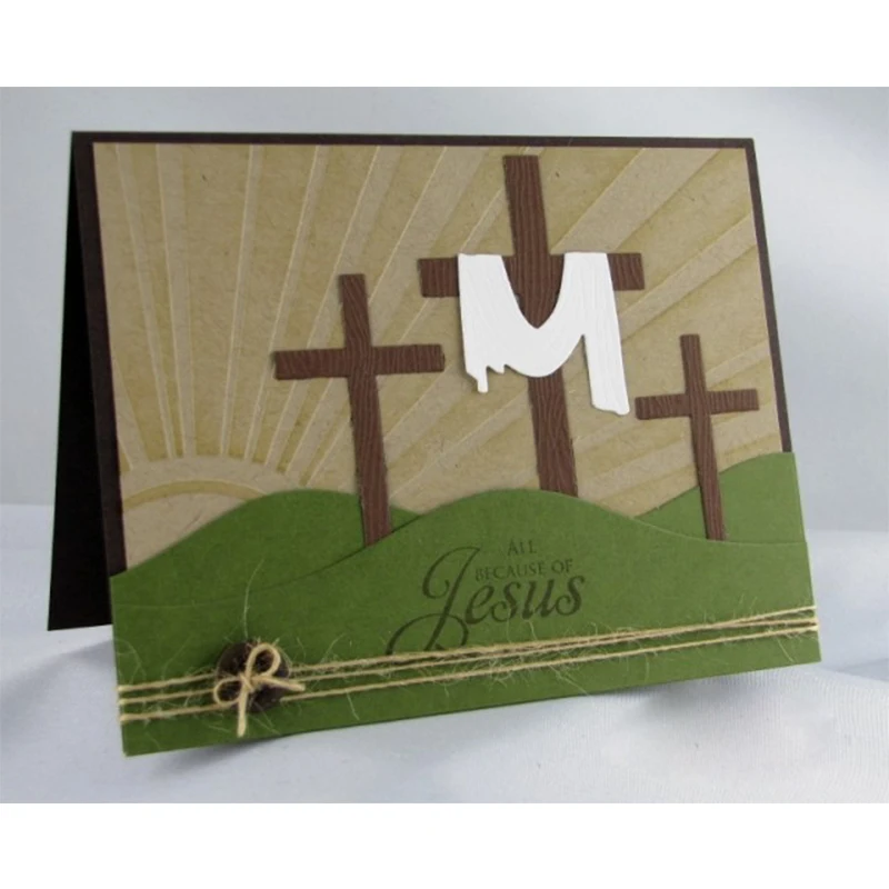 Jesuss Cross Gallows Metal Cutting Dies Stencil for DIY Scrapbooking Album Decorative Embossing Paper Card Making New Crafts Dies