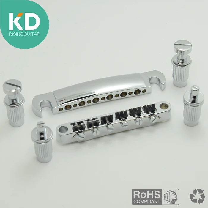 

Musical Instruments parts chrome electric guitar bridges 12 strings Bridge And Tailpiece For LP Electric Guitar