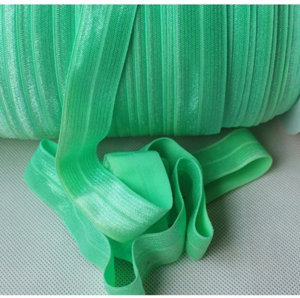22mm 7/8" solid FOE #530 Mint fold over elastic 100 yards/lot free shipping | Аксессуары для одежды