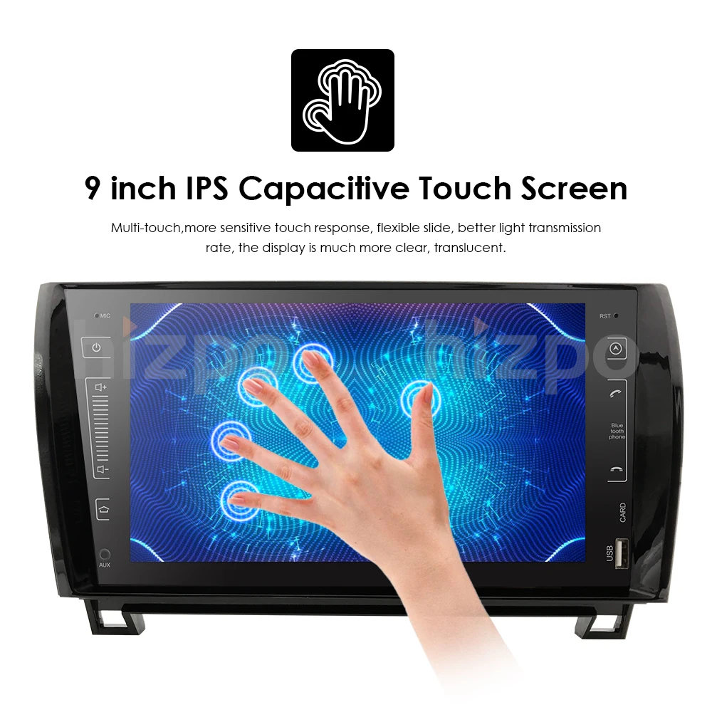 Top 9" Quad-Core Android 8.1 Car Radio Head Unit Stereo GPS Sat Nav DAB+ for Sequoia /Tundra 15