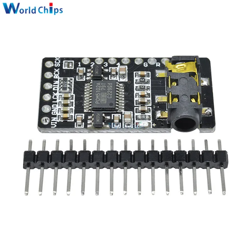 Интерфейс I2S PCM5102 DAC декодер GY модуль проигрывателя для Raspberry Pi pHAT форматная плата