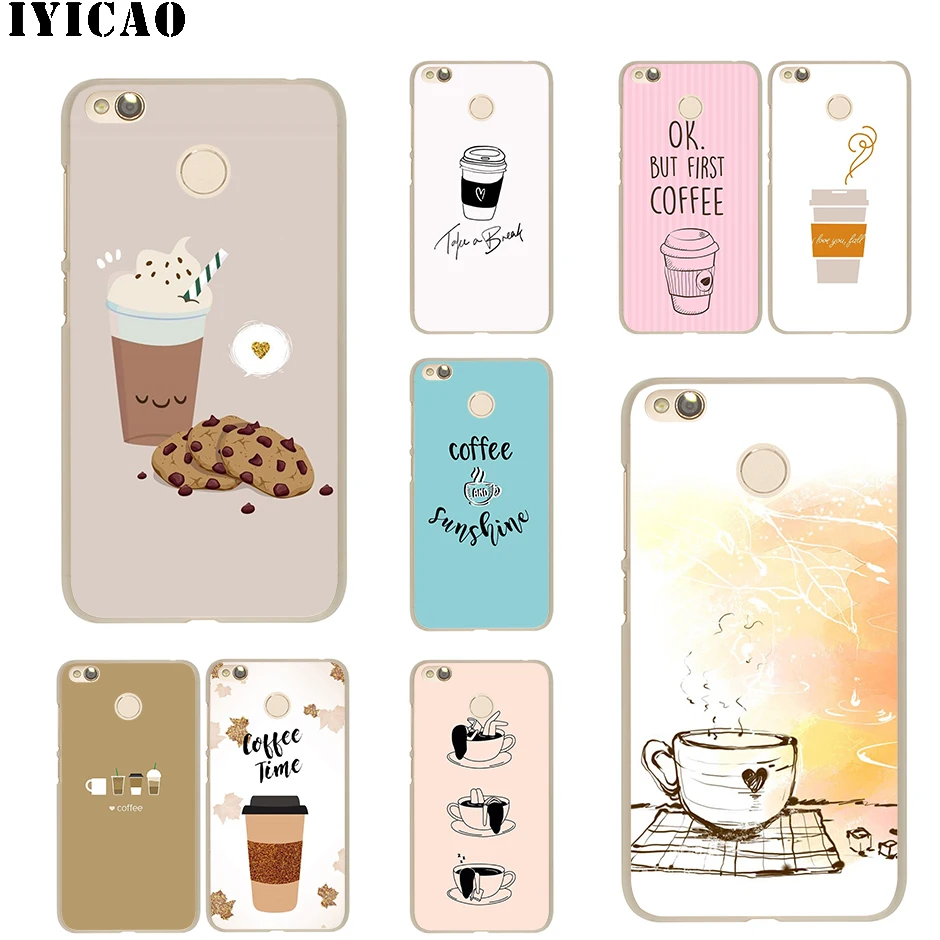 IYICAO первый кофе Жесткий Для Xiaomi Mi 5 5S 6 9 8 A2 Lite 5X Mix 2S F1 SE MAX 3 9T A3 Pro CC9E Redmi Note