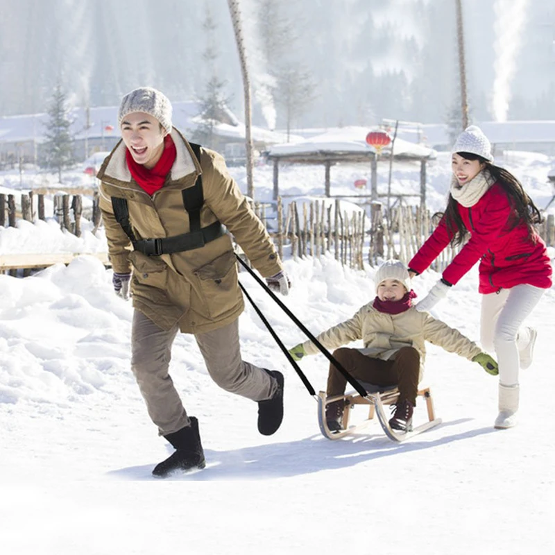 Sled Harness Vest Speed Strength Training Strap Belt Webbing w/ Hook D-Ring