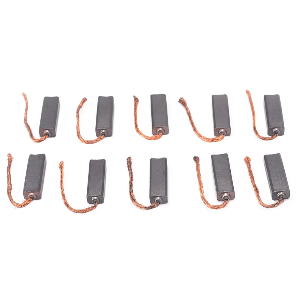 10pcs Mini Electric Carbon Brushes Wire Leads Generator for Generic