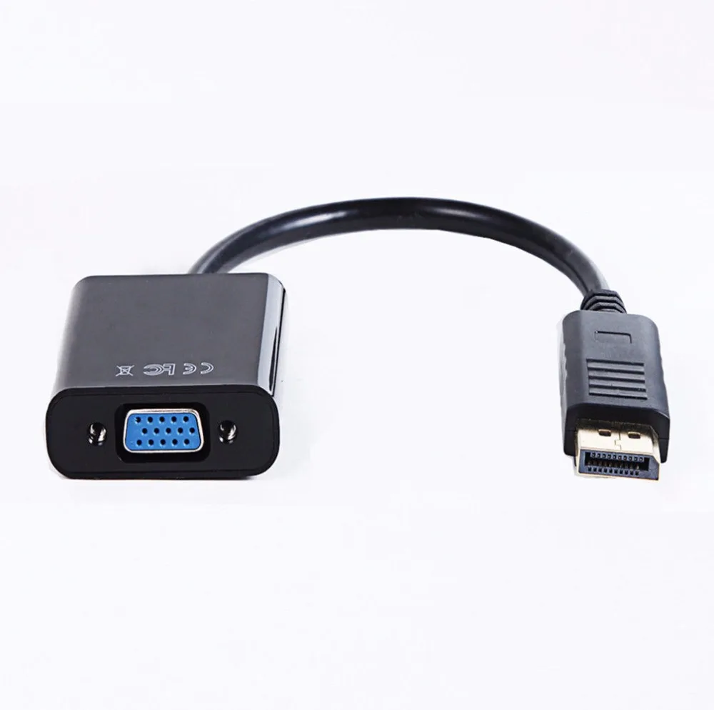 Порт дисплея DP папа VGA Женский видео конвертер Кабель-адаптер для Dell HP TV |