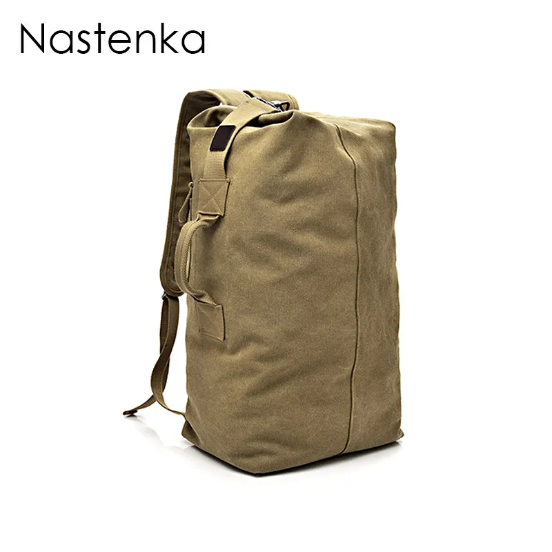 Nastenka Unisex Canvas Backpack Men Travel Duffle Bags Women Canvas Backpacks Male Large