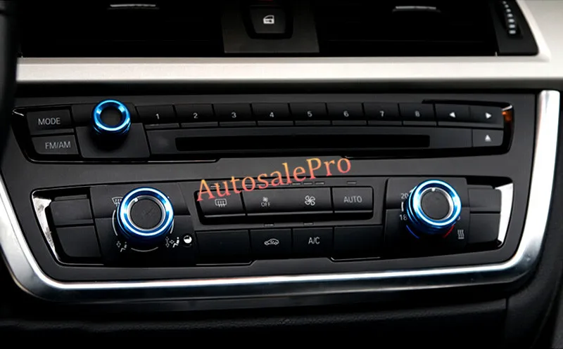 

For BMW X1 E84 2009 - 2015 Aluminum Alloy Consolse Dashboartd Air Condition knobs Round Circle Trim