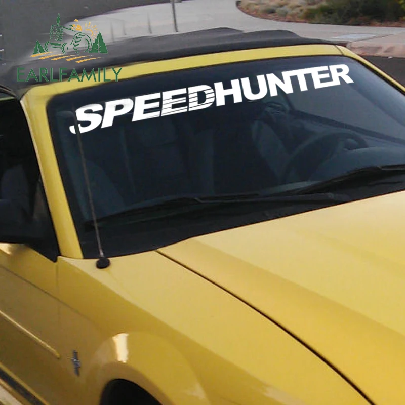EARLFAMILY Car Styling SPEEDHUNTER Fornt Windshield Banners Decal Vinyl Car Sticker JDM Creative St