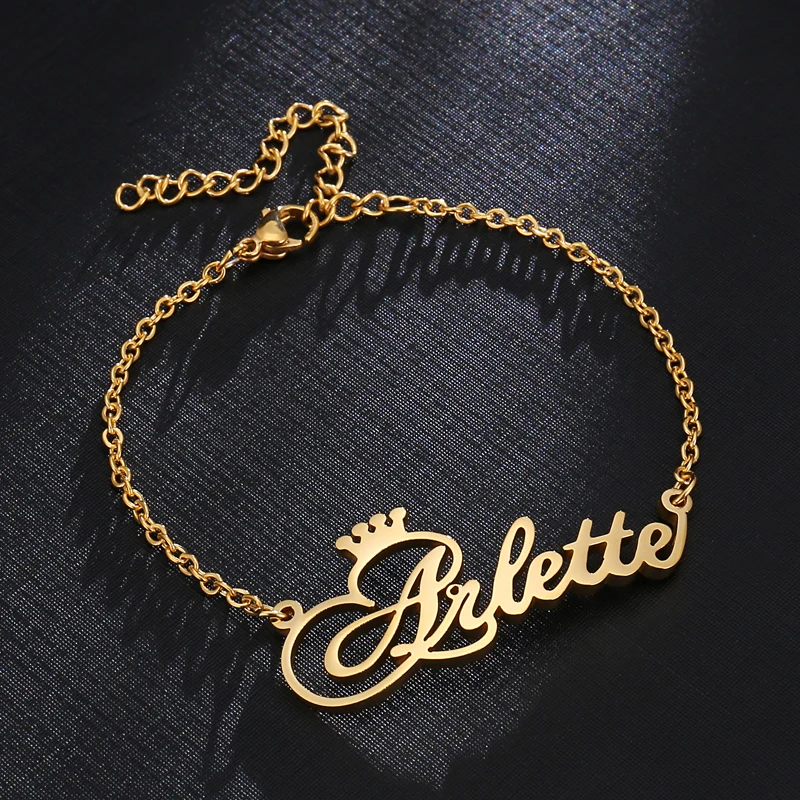 

Charms Custom Infinity Name Bracelet Personalized Lover Bracelets For Women Kids Birthday Gifts Jewelry Stainless Steel Chain