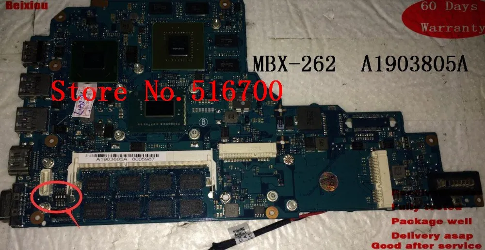 

Original Mainboard For Sony SVS15 Series MBX-262 A1903805A Laptop Motherboard all fully tested