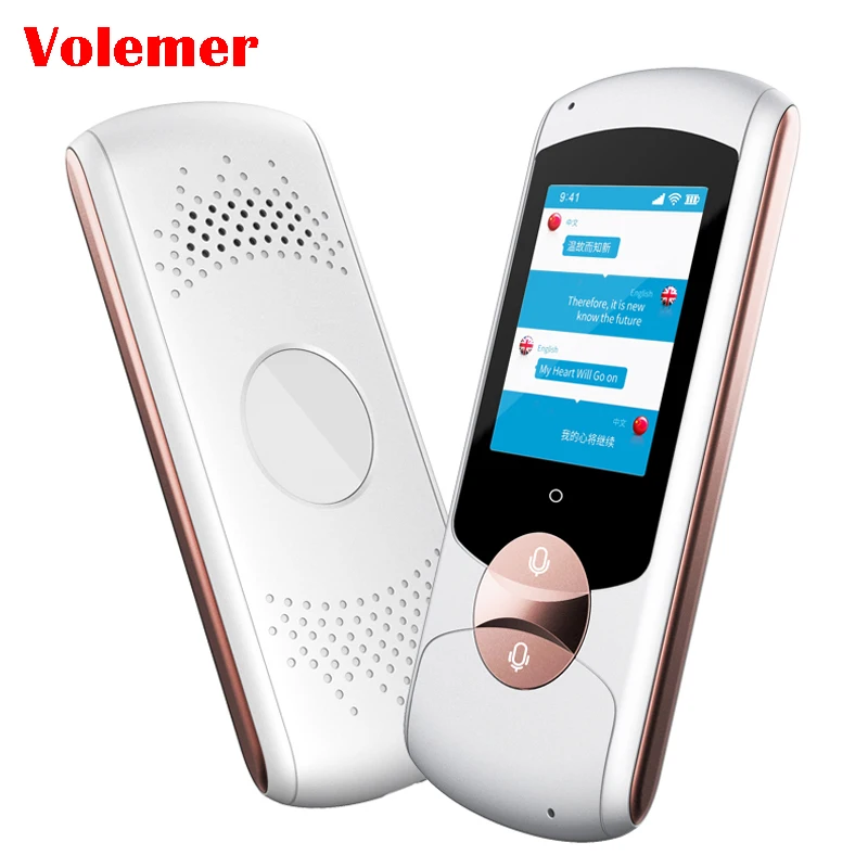 

Portable Pocket Smart Voice Translator 2.0 Touch Screen WIFI Bluetooth Offline English Russian Language Translator MP3 Player
