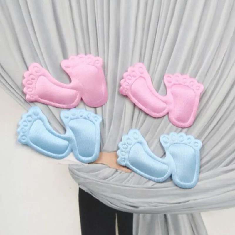 

100pcs/pack Baby Shower Feet Pattern Foam Confetti Footprint Party Kids Gifts Decoration Birthday Party Paper Stickers Decor