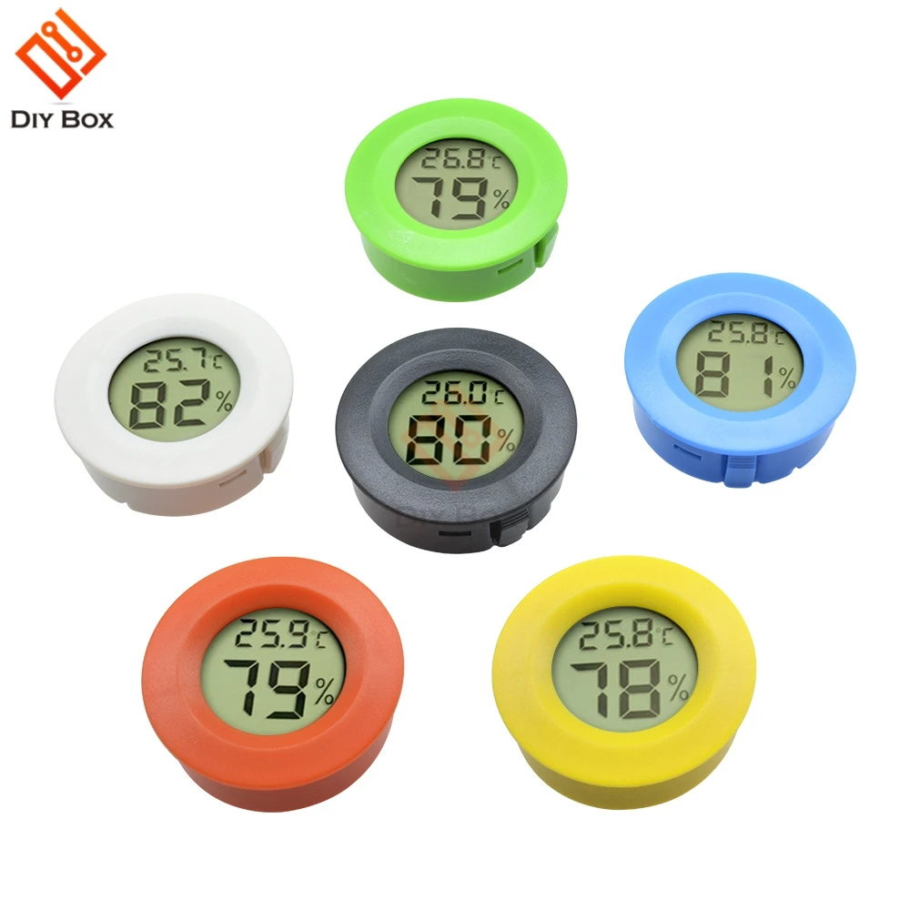 

Mini LCD Digital Thermometer Hygrometer Fridge Freezer Tester Temperature Humidity Meter Detector Thermograph for Pet Auto Car