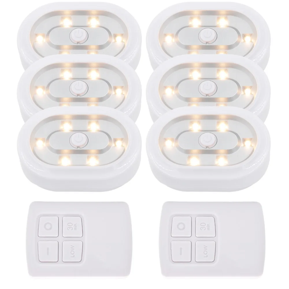 Buy Wireless Dimmable Under LED Puck Lamps LED