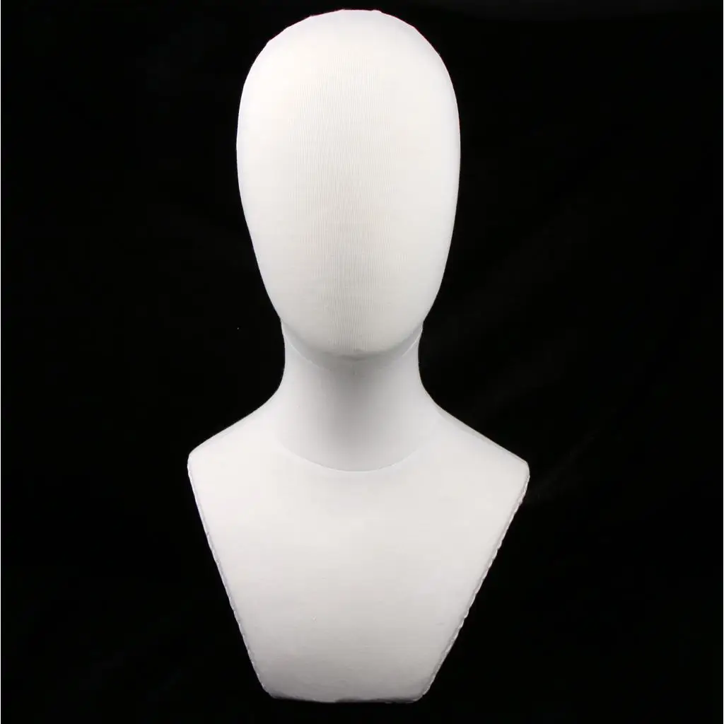 21 inch Canvas Block Head For Wigs Making Manikin/Mannequin Jewelry Display Head
