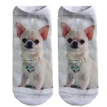 Одежда для женщин и мужчин с 3D принтом животных, милые женские низкие носки с котом удобные повседневные забавные хлопковые носки-тапочки, короткие носки