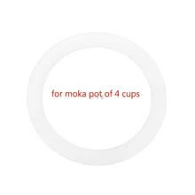 Silicone Seal Ring Flexible Washer Gasket Ring Replacenent For 4 Cups Moka Pot Espresso Kitchen Coffee Makers Accessories Parts