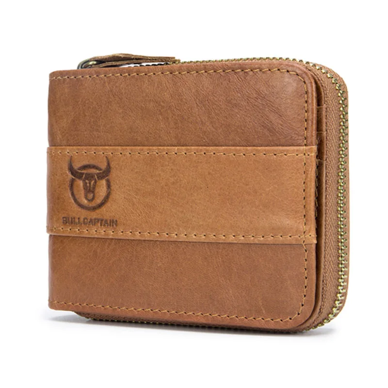 Genuine Leather Wallet for Men Luxury Designer Men's Wallets with Card  Holder Male Zipper Purse Money Bags Man Gift Money Bag - AliExpress