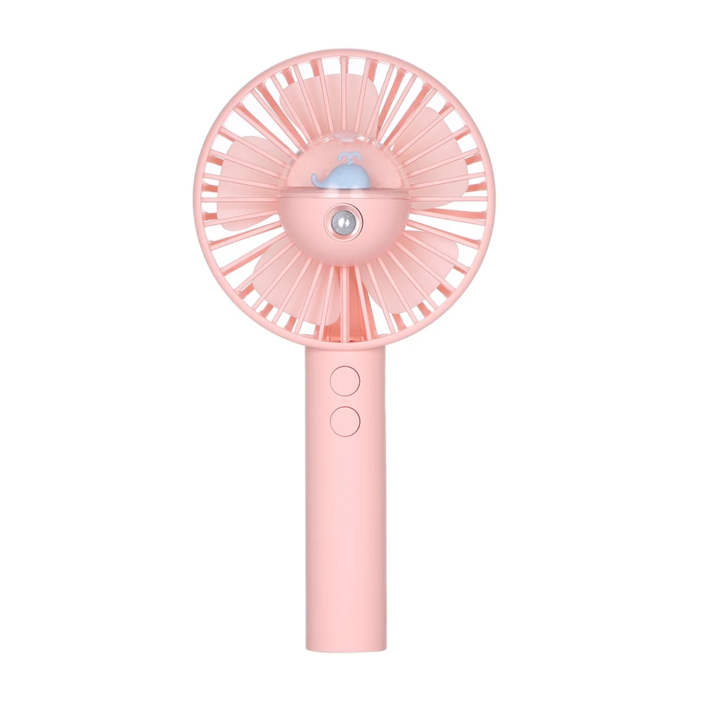 Портативный мини-вентилятор, портативный электрический USB кондиционер, запотевающий вентилятор, увлажнитель воздуха, охлаждающий вентилятор, распылитель воды - Цвет: Розовый