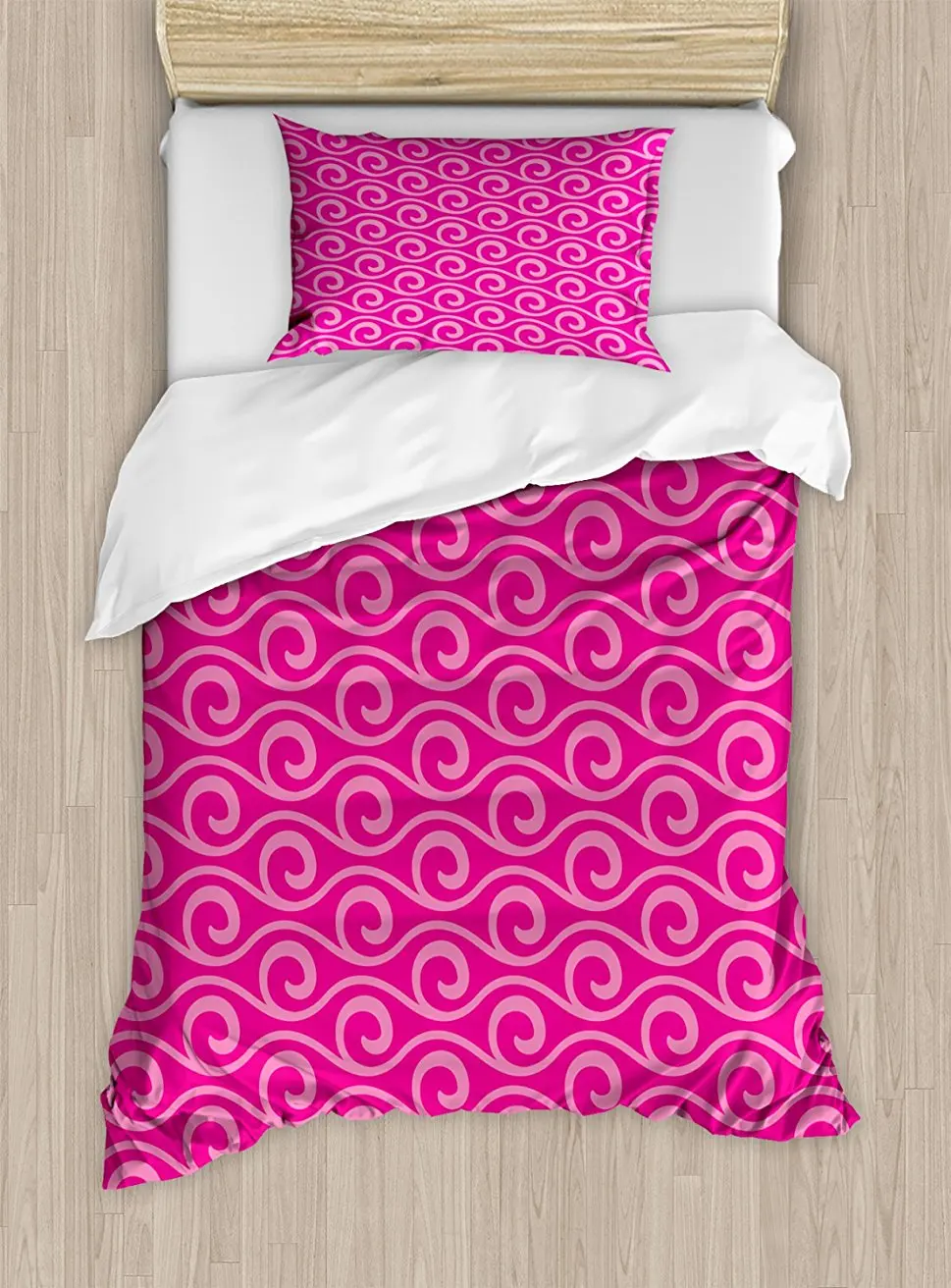 Ocean Waves Inspired Abstract Fantasy Pattern With Horizontal