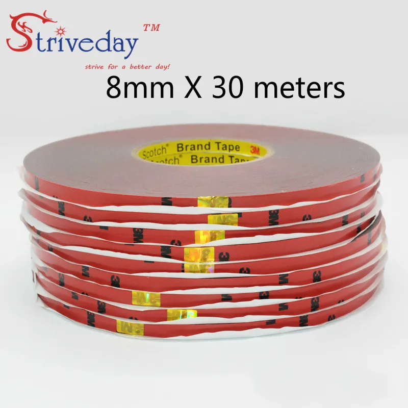 

33 meters 3M5108 strong double sided rubber no trace foam double sideds adhesive Resistant high temperature car dedicated tape
