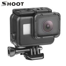 SHOOT 45 м подводный водостойкий Чехол для Gopro Hero 7 6 5 черный 3 + 4 Экшн-камера Go Pro 5 защитный чехол для GoPro Аксессуар