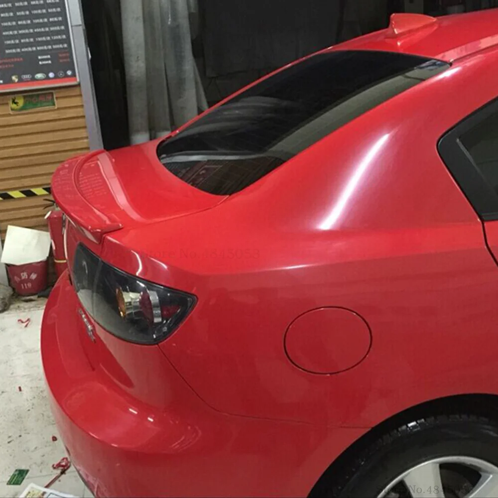 Подходит для Mazda 3 M3 черный спойлер 2006 2010 автомобильные аксессуары ABS пластик